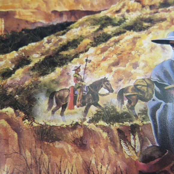 Stephan Kramar History Art Print Monk, Cowboys, Indians - Picture 5 of 8